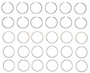 Enginetech S94136-.50 Premium .50mm Oversize Piston Ring Set for 2005-2018 Toyota Lexus 3.5L V6 - Complete Engine Ring Set