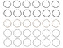Enginetech R40056-060 Cast .060" Oversize Piston Ring Set for 1965-1995 Chevy GMC Ford 3.9L-4.9L 240-300ci I6 - Complete Engine Ring Set