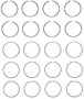 Enginetech S89284-.50 Premium .50mm Oversize Piston Ring Set for 1998-2014 Nissan Suzuki 2.4L/2.5L 152ci I4 - Complete Engine Ring Set