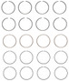 Enginetech C95024-.50 Premium .50mm Oversize Piston Ring Set for 1991-1997 Toyota 2.4L I4 - Complete Engine Ring Set - Sized by Bore