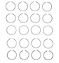 Enginetech M34254-STD Premium Standard Piston Ring Set for 2013-2020 Honda Acura 2.4L 144ci I4 - Complete Engine Ring Set