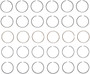 Enginetech S92126-STD Premium Standard Piston Ring Set for 2006-2011 Hyundai Kia 3.3L V6 - Complete Engine Ring Set - Sized by Bore