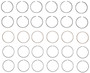 Enginetech S82416-STD Premium Standard Piston Ring Set for 1995-2002 Ford Mercury 2.5L 155ci V6 - Complete Engine Ring Set