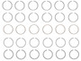 Enginetech M36856-030 Premium .030" Oversize Piston Ring Set for 1963-1983 Ford 3.3L/4.1L 200-250ci I6 - Complete Engine Ring Set