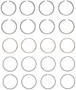 Enginetech S90124-.75 Premium .75mm Oversize Piston Ring Set for 1996-2002 Chevy Buick Oldsmobile 2.4L 146ci I4 - Complete Engine Ring Set