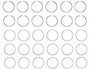 Enginetech C96006-.75 Premium .75mm Oversize Piston Ring Set for 1991-2011 Dodge Chrysler Jeep 3.5L/3.8L V6 - Complete Engine Ring Set