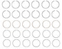 Enginetech C93466-STD Premium Standard Piston Ring Set for 1992-1997 Honda Acura Isuzu 3.2L V6 - Complete Engine Ring Set