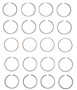 Enginetech M40054-030 Premium .030" Oversize Piston Ring Set for 1977-1993 Chevy GMC Jeep Buick 2.5L 151ci I4 - Complete Engine Ring Set