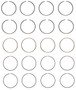 Enginetech C81334-STD Premium Standard Piston Ring Set for 1988-1993 Toyota Geo 1.6L I4 - Complete Engine Ring Set - Sized by Bore