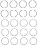 Enginetech C28554-STD Premium Standard Piston Ring Set for 2011-2021 Chevy Buick 1.4L 83ci I4 - Complete Engine Ring Set
