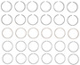 Enginetech M38056-040 Premium .040" Oversize Piston Ring Set for 1977-1988 Chevy Buick 3.0L/3.8L 181-231ci V6 - Complete Engine Ring Set