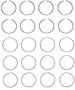 Enginetech C89354-.75 Premium .75mm Oversize Piston Ring Set for 1983-1988 Ford 2.0L 122ci I4 - Complete Engine Ring Set