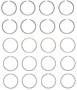 Enginetech C92024-STD Premium Standard Piston Ring Set for 1981-1984 Toyota 2.4L I4 - Complete Engine Ring Set - Sized by Bore