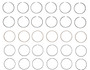 Enginetech R89126-.75 Cast .75mm Oversize Piston Ring Set for 1985-1993 Chevy GMC Jeep Buick 2.8L 173ci V6 - Complete Engine Ring Set