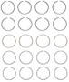 Enginetech R36854-060 Cast .060" Oversize Piston Ring Set for 1980-1994 Ford 2.3L-4.2L 140-255ci I4 - Complete Engine Ring Set