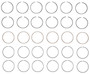Enginetech S39116-040 Premium .040" Oversize Piston Ring Set for 1992-2003 Dodge 3.9L 239ci V6 - Complete Engine Ring Set