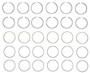 Enginetech M95506-STD Premium Standard Piston Ring Set for 2007-2022 Nissan INFINITI 3.5L V6 - Complete Engine Ring Set - Sized by Bore