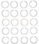 Enginetech S84864-100 Premium 1.00mm Oversize Piston Ring Set for 1997-2004 Ford Mercury 2.0L 121ci I4 - Complete Engine Ring Set