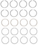 Enginetech C86514-100 Premium 1.00mm Oversize Piston Ring Set for 1993-1996 Mitsubishi 2.4L I4 - Complete Engine Ring Set