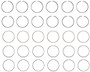 Enginetech C37796-STD Premium Standard Piston Ring Set for 2011-2020 Dodge Chrysler Ram Jeep 3.6L 220ci V6 - Complete Engine Ring Set