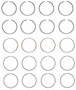 Enginetech S87654-STD Premium Standard Piston Ring Set for 1998-2007 Dodge Chrysler Plymouth 2.4L 148ci I4 - Complete Engine Ring Set