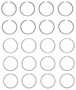 Enginetech C76134-STD Premium Standard Piston Ring Set for 1989-1994 Nissan 1.6L 97ci I4 - Complete Engine Ring Set - Sized by Bore