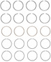 Enginetech S86254-STD Premium Standard Piston Ring Set for 1998-2000 Toyota 2.0L 122ci I4 - Complete Engine Ring Set - Sized by Bore