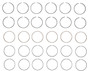 Enginetech C92146-.50 Premium .50mm Oversize Piston Ring Set for 1996-2009 Chevy Buick Oldsmobile 3.4L 207ci V6 - Complete Engine Ring Set