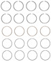 Enginetech C74114-.50 Premium .50mm Oversize Piston Ring Set for 1984-1987 Honda 1.5L I4 - Complete Engine Ring Set - Sized by Bore
