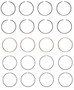 Enginetech R96024-STD Cast Standard Piston Ring Set for 1974-1984 Ford Mercury 2.3L 140ci I4 - Complete Engine Ring Set - Sized by Bore