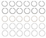 Enginetech R38856-030 Cast .030" Oversize Piston Ring Set for 1963-1995 Chevy GMC Jeep 3.8L-4.1L 230-250ci I6 - Complete Engine Ring Set