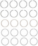 Enginetech S84134-.50 Premium .50mm Oversize Piston Ring Set for 2007-2012 Nissan 1.8L/2.0L 122ci I4 - Complete Engine Ring Set