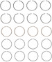 Enginetech S80414-STD Premium Standard Piston Ring Set for 2000-2006 Nissan 1.8L I4 - Complete Engine Ring Set - Sized by Bore