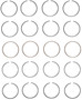 Enginetech S76504-STD Premium Standard Piston Ring Set for 2001-2005 Hyundai 1.6L I4 - Complete Engine Ring Set - Sized by Bore