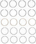 Enginetech S84214-.50 Premium .50mm Oversize Piston Ring Set for 1997-2001 Honda 2.0L I4 - Complete Engine Ring Set - Sized by Bore