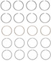 Enginetech S79134-.50 Premium .50mm Oversize Piston Ring Set for 1999-2008 Chevy Daewoo 1.6L 98ci I4 - Complete Engine Ring Set