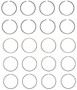 Enginetech C89314-STD Premium Standard Piston Ring Set for 1986-1995 Isuzu 2.3L I4 - Complete Engine Ring Set - Sized by Bore
