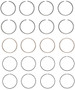 Enginetech S81134-.50 Premium .50mm Oversize Piston Ring Set for 2002-2004 Kia 1.8L I4 - Complete Engine Ring Set - Sized by Bore