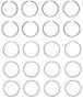 Enginetech C81004-.50 Premium .50mm Oversize Piston Ring Set for 1993-1997 Toyota 1.6L/1.8L 107ci I4 - Complete Engine Ring Set