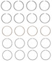 Enginetech C89024-100 Premium 1.00mm Oversize Piston Ring Set for 1985-1989 Nissan 2.4L I4 - Complete Engine Ring Set - Sized by Bore