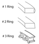 Enginetech R38858-060 Cast .060" Oversize Piston Ring Set for 1954-1977 Chevy GMC Buick 4.6L-5.7L 283-350ci V8 - Complete Engine Ring Set