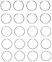 Enginetech C84114-STD Premium Standard Piston Ring Set for 1983-1986 Toyota 2.0L 122ci I4 - Complete Engine Ring Set - Sized by Bore