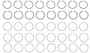 Enginetech R37458-040 Cast .040" Oversize Piston Ring Set for 1976-1996 Chevy GMC Buick 3.8L-5.0L 229-305ci V6 - Complete Engine Ring Set