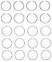 Enginetech C75514-STD Premium Standard Piston Ring Set for 1985-1994 Dodge Plymouth Hyundai 1.5L 90ci I4 - Complete Engine Ring Set