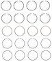 Enginetech C95004-100 Premium 1.00mm Oversize Piston Ring Set for 1994-2004 Toyota 2.4L/2.7L I4 - Complete Engine Ring Set