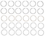 Enginetech M39516-.50 Premium .50mm Oversize Piston Ring Set for 1990-2010 Ford Mercury Mazda 4.0L 245ci V6 - Complete Engine Ring Set