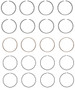 Enginetech C75154-.50 Premium .50mm Oversize Piston Ring Set for 1988-1996 Honda Geo Suzuki 1.5L/1.6L 97-98ci I4 - Complete Engine Ring Set