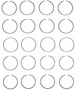 Enginetech S87124-STD Premium Standard Piston Ring Set for 2000-2012 Honda Mitsubishi 2.0L-2.4L 144ci I4 - Complete Engine Ring Set