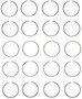 Enginetech S76214-.50 Premium .50mm Oversize Piston Ring Set for 1995-1999 Nissan 1.6L 97ci I4 - Complete Engine Ring Set