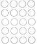 Enginetech S88544-.50 Premium .50mm Oversize Piston Ring Set for 2006-2015 Toyota Pontiac Lexus Scion 2.4L I4 - Complete Engine Ring Set